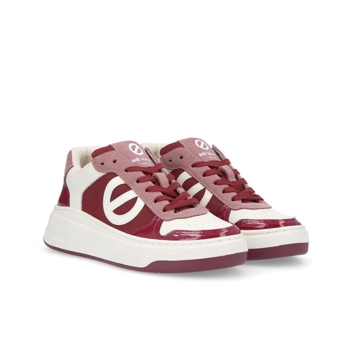 BRIDGET SNEAKER W  -  SDE/GRAIN/CRUMP  - BORDEAUX/BIANCO SPORCO